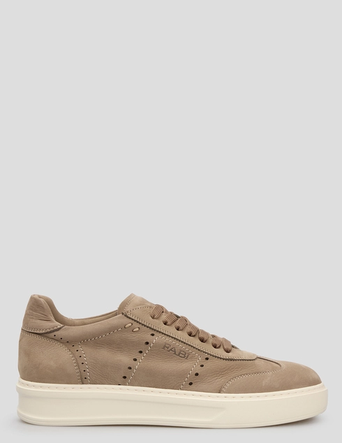 мужские бежевые кожаные Кеды Fabi FU0261A-41715_beige - фото-5