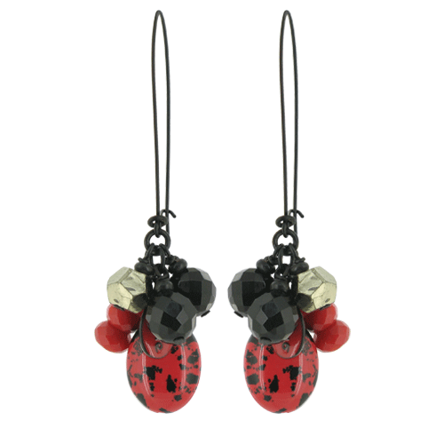 

Серьги, Красный