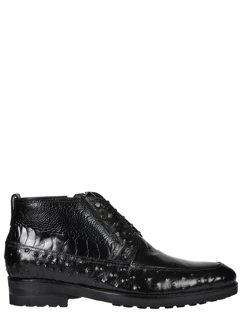 мужские черные кожаные Ботинки Mario Bruni 12634-black - фото-5