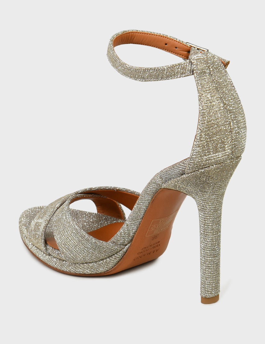 женские серебряные Босоножки Albano 3132-R-silver - фото-2