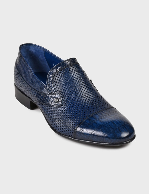 синие Лоферы Mario Bruni 62829-blue