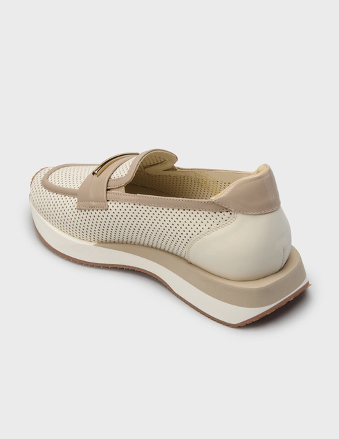женские бежевые Лоферы Kelton 0322_beige - фото-2