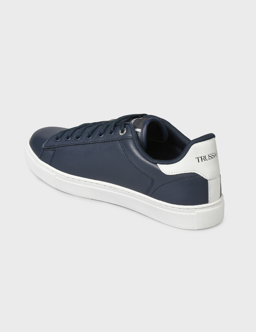 мужские синие Кеды Trussardi AGR-77A002709Y099999-U723 - фото-2