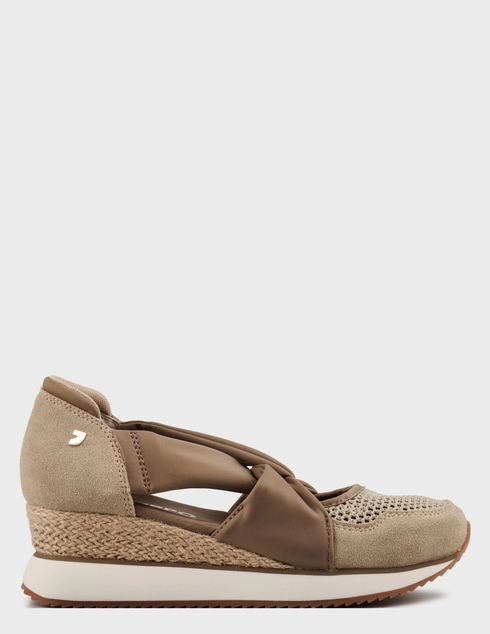 женские бежевые замшевые Босоножки Gioseppo 74059_beige - фото-5