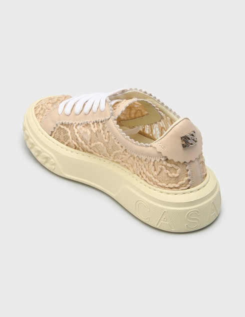 женские розовые Кеды Casadei 107B_pink - фото-2