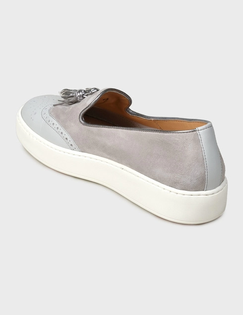 женские серые Слипоны Santoni WBCE60390BA6LDYRG41-gray - фото-2