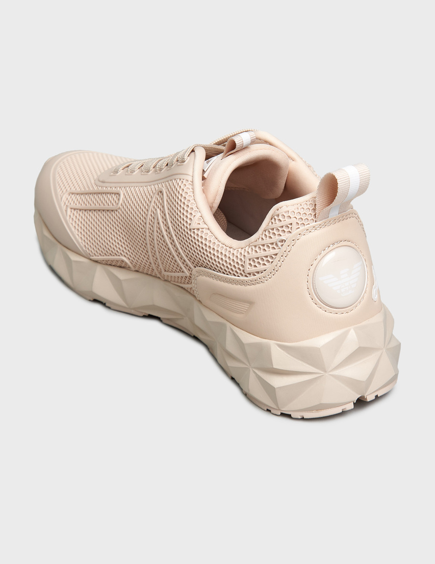 женские бежевые Кроссовки Ea7 Emporio Armani X8X154-XK357-S899_beige - фото-2