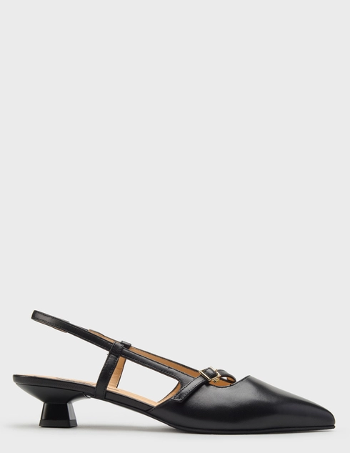 женские черные кожаные Босоножки Marino Fabiani 8219_black - фото-5