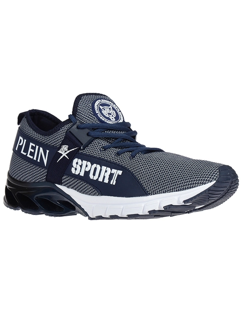 синие Кроссовки Plein Sport 610_blueT