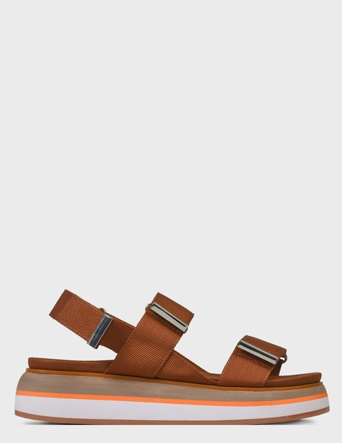 женские коричневые текстильные Босоножки Gioseppo 65466-P-marrone-brown - фото-5