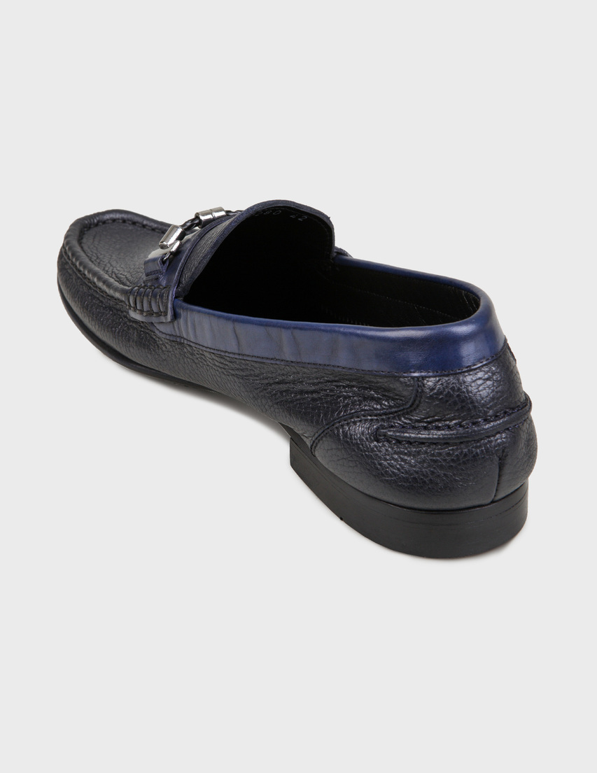 мужские синие Лоферы Roberto Serpentini 4506-blue - фото-2
