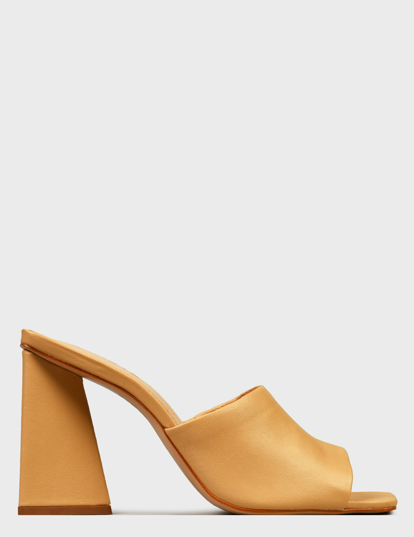 женские бежевые кожаные Мюли Schutz 21260-beige - фото-5