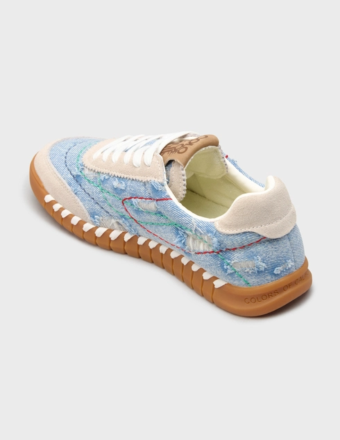 женские голубые Кеды Colors Of California 15-jens_blue - фото-2