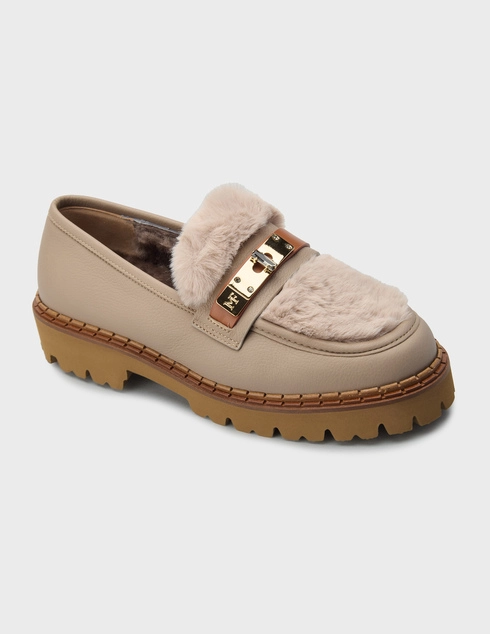 бежевые Лоферы Marino Fabiani 1096_beige