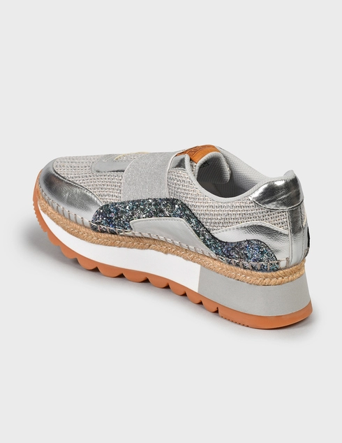 женские серебряные Кроссовки Gioseppo AGR-43399-grey-silver - фото-2