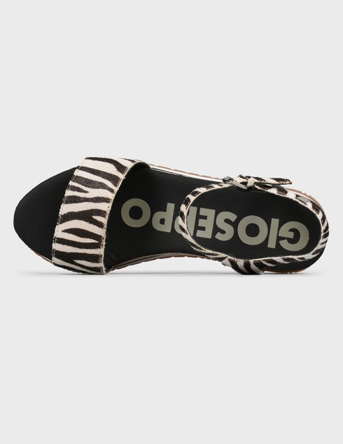 черные женские Босоножки Gioseppo 58649-zebra-black 3296 грн