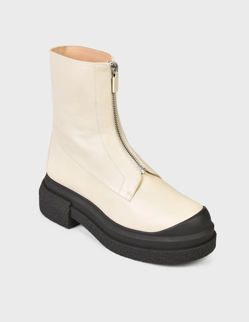 белые Ботинки Stuart Weitzman SW-AW21-CHARLI-ZIP-SPORT-S6064-white