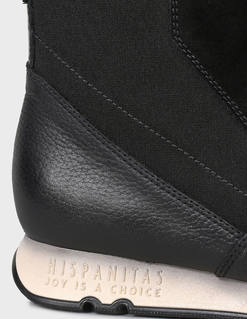 женские черные замшевые Ботинки Hispanitas 889-black - фото-5