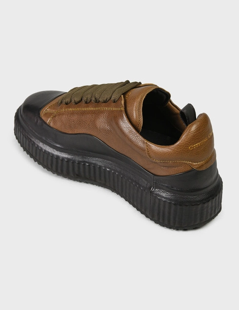 женские коричневые Кеды Officine Creative Arran-001-brown - фото-2