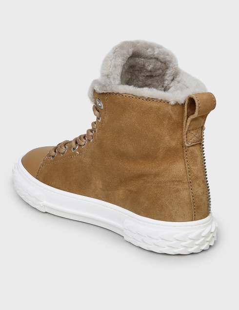женские бежевые Кеды Giuseppe Zanotti 00063-87120-beige - фото-2