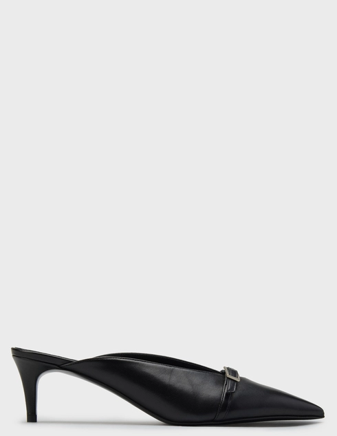 женские черные кожаные Шлепанцы Vittorio Virgili 633603_black - фото-5