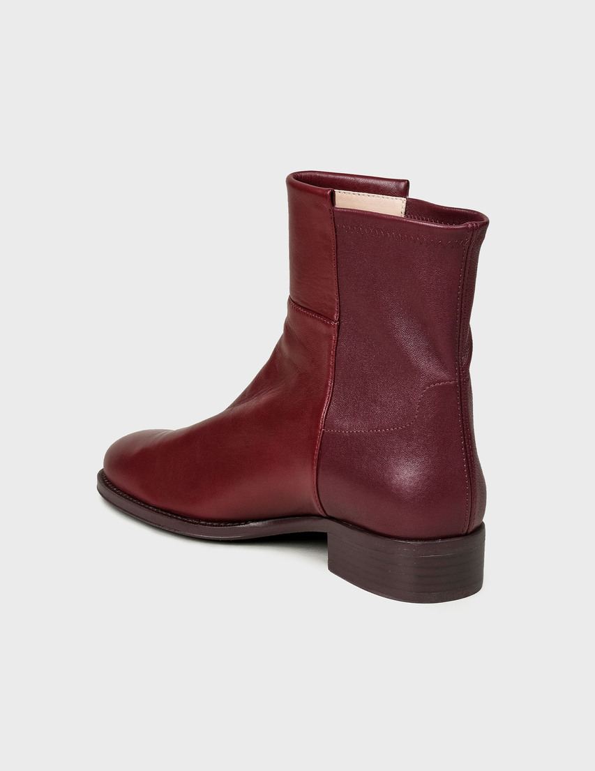женские бордовые Полусапоги Stuart Weitzman SW-YL50261-5050-BOOTIE-bordo - фото-2