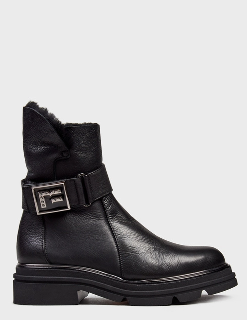 женские черные кожаные Ботинки Marino Fabiani 3175_black - фото-5