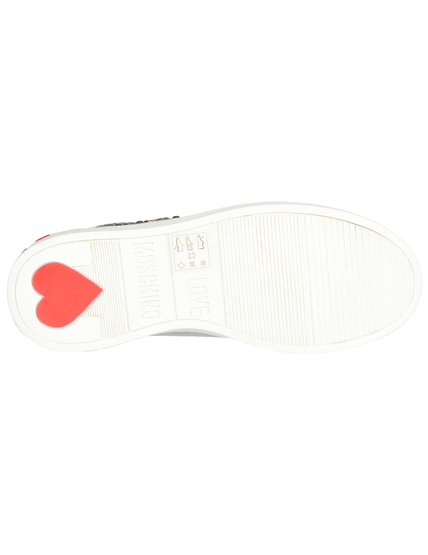 серые Кеды Love Moschino 15293_gray размер - 35; 40