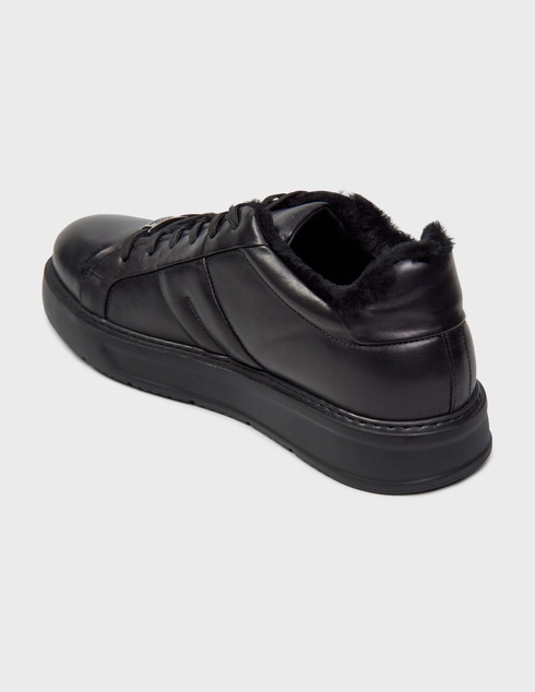 мужские черные Кеды Roberto Serpentini 7525_black - фото-2