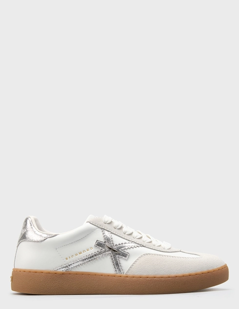 женские белые кожаные Кеды John Richmond 30901B - фото-5