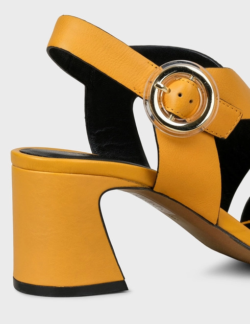 женские желтые кожаные Босоножки Bruno Premi BZ3002P-yellow - фото-5