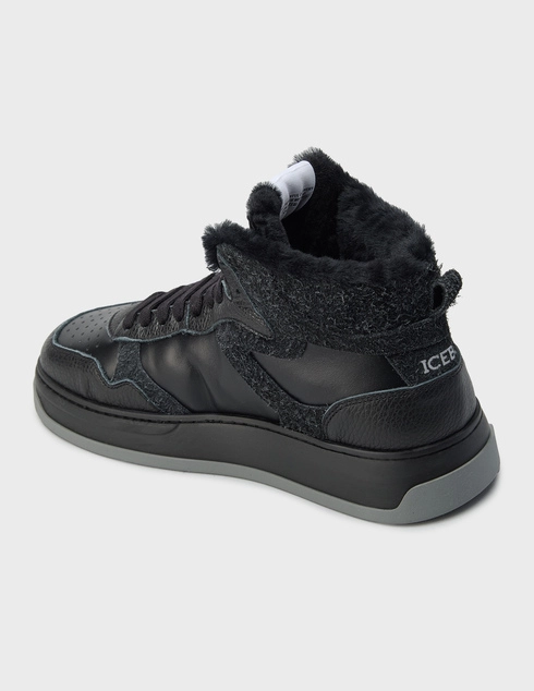 мужские черные Кеды Iceberg 1720-K-3_black - фото-2
