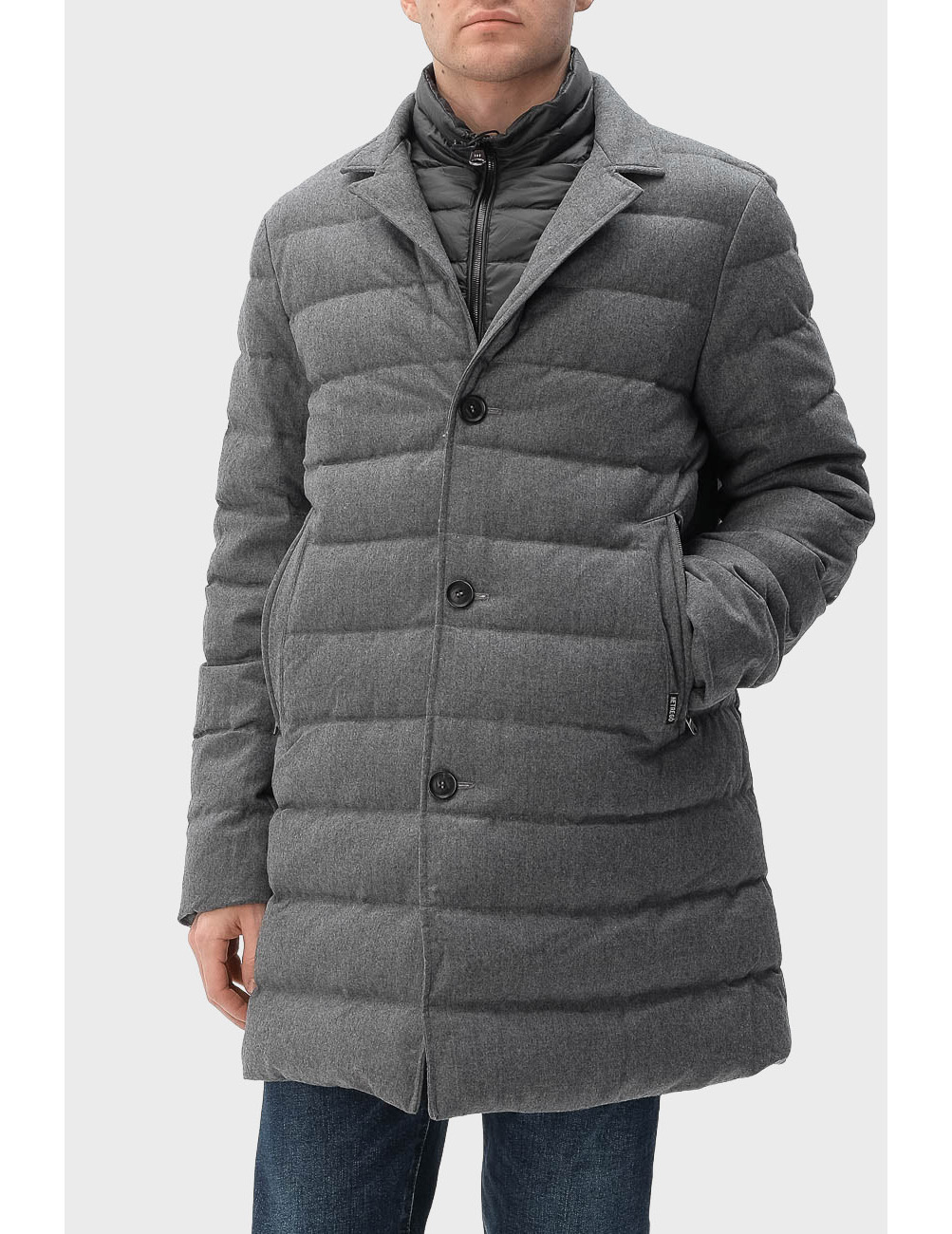 

Пуховик, Серый