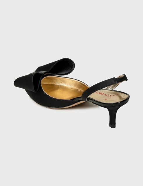 женские черные Босоножки Charles Jourdan 714672-50-black - фото-2