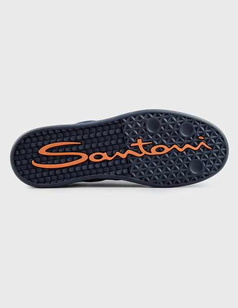 синие Кеды Santoni 22072_blue размер - 40; 41; 41.5; 43; 44; 45