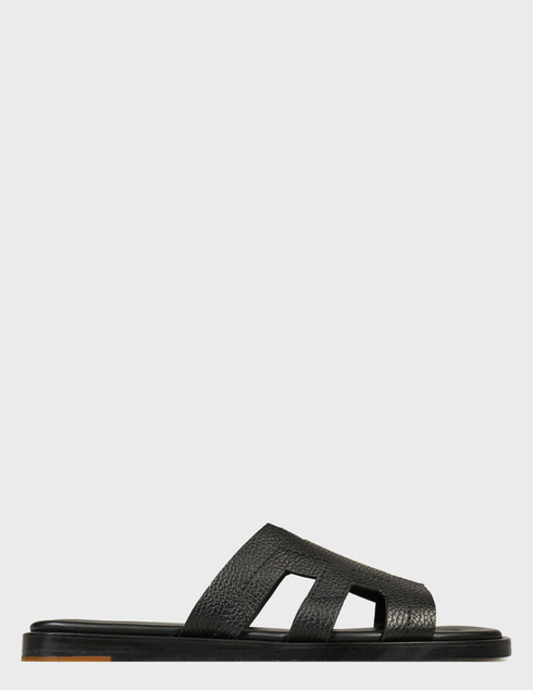 мужские черные кожаные Шлепанцы Fabi FU0900A-900 - фото-5
