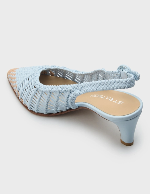 женские голубые Босоножки Strategia A6081_blue - фото-2