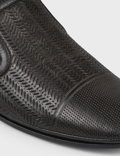 мужские черные кожаные Туфли Giampiero Nicola 13822-black - фото-5