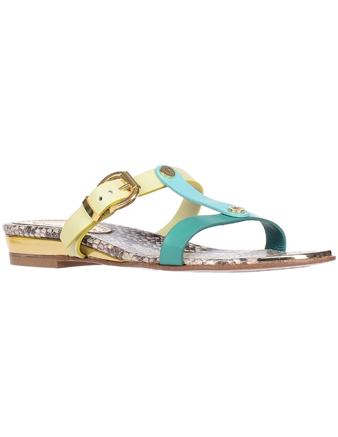бирюзовые Шлепанцы Loretta Pettinari 4503_turquoise