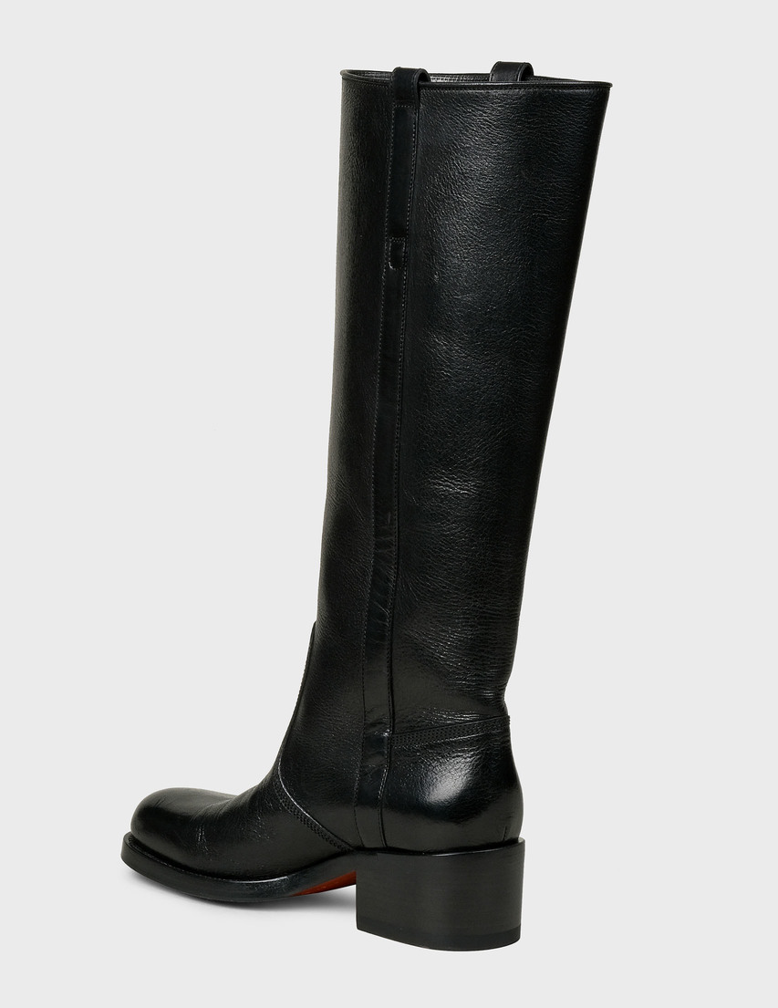 женские черные Сапоги Santoni Sant-AW19-20-WSGH58055BJ4TGCDN01-black - фото-2