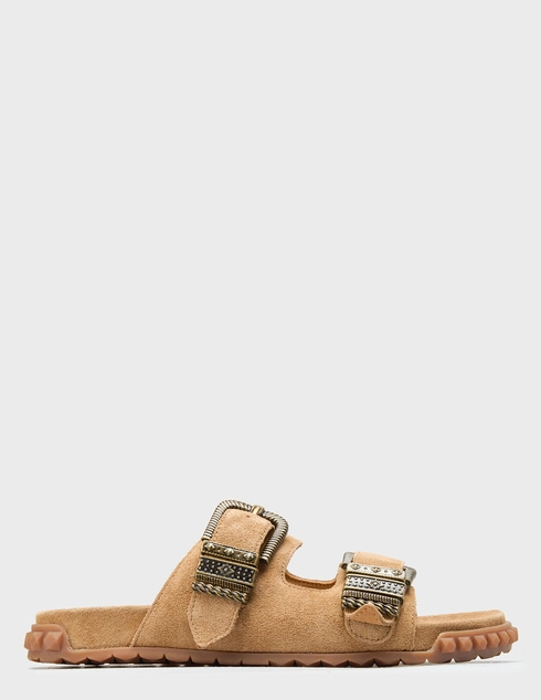 женские коричневые замшевые Шлепанцы Ash TWISTER-002 - фото-5