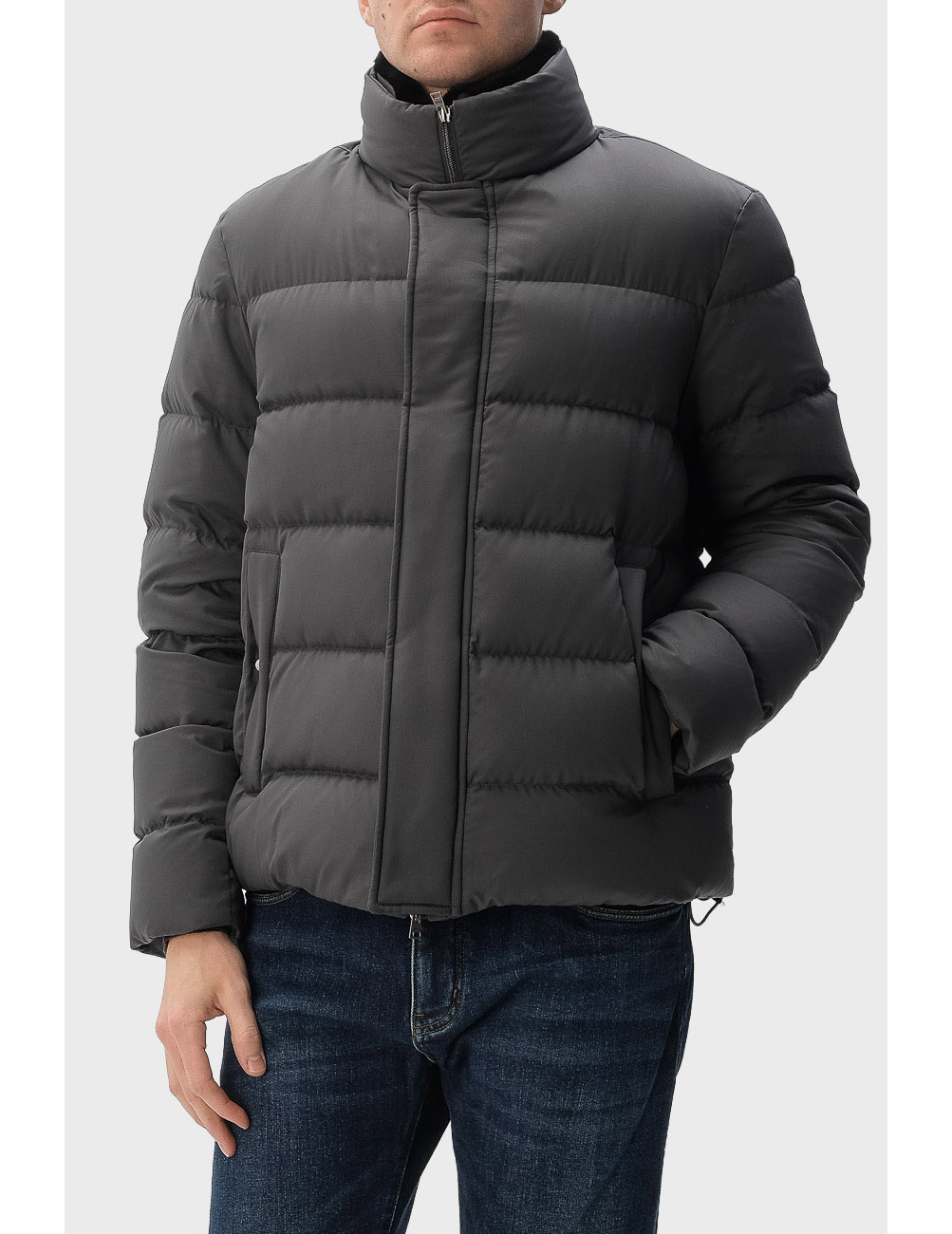 

Пуховик, Серый