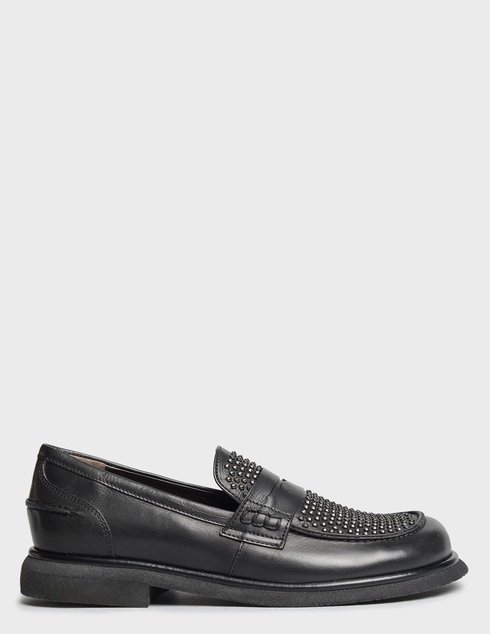 женские черные кожаные Лоферы Laura Bellariva T1020_black - фото-5