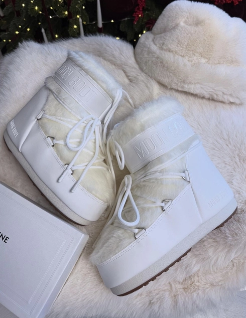 белые Полусапоги Moon Boot ws234_white размер - 36-38; 39-41