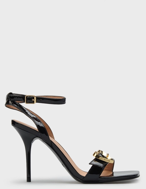 женские черные лакированные Босоножки Love Moschino JA16089G1OIH0000_black - фото-5