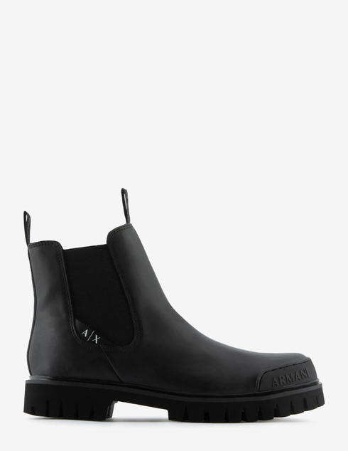 мужские черные Ботинки Armani Exchange ms129_black - фото-6