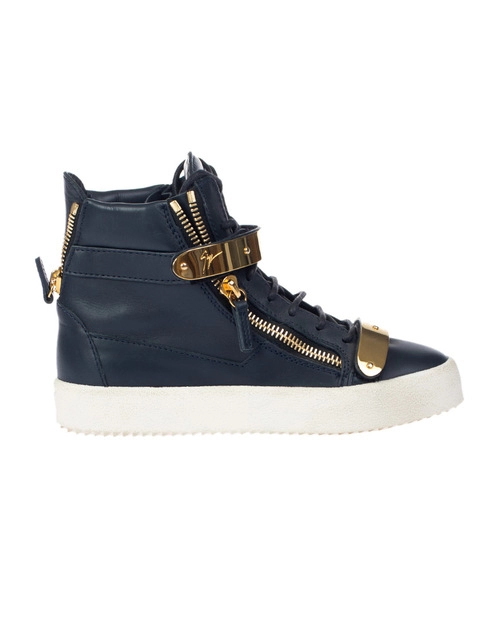 женские синие Кеды Giuseppe Zanotti 437_blue - фото-2