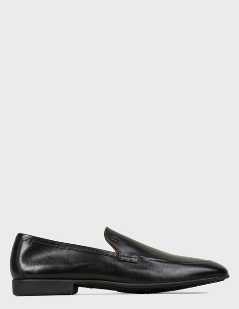 мужские черные кожаные Лоферы Moreschi 43335-black - фото-5