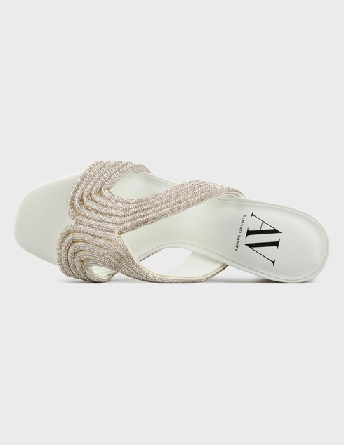 белые женские Шлепанцы Albano 6826-R-strass_white 7875 грн