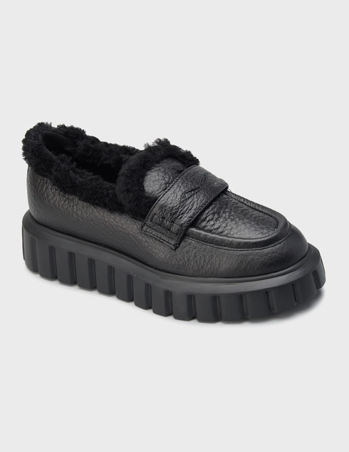 черные Лоферы Voile Blanche 529_black